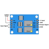 Ad620 Micro Voltaj Sinyal Kuvvetlenirici Modül DC 12V Mikro Küçük Gerilim Ölçme Kartı Enstrümantasyo - 6