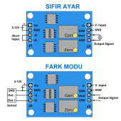 Ad620 Micro Voltaj Sinyal Kuvvetlenirici Modül DC 12V Mikro Küçük Gerilim Ölçme Kartı Enstrümantasyo - 8