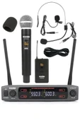 Lastvoice Lv-502EH UHF Dijital 2x30 Kanal Çiftli EL Yaka Headset Telsiz Kablosuz Mikrofon - 2