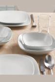 Güral Porselen Mimoza Çukur Yemek Tabağı 6 Adet 17x17 Cm MMZ19KK00 - 2