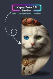 Van Kedisi Poster, Yüksek Çözünürlüklü Statik Akıllı Kağıt Poster, Van Kedisi, Yapay Zeka Tasarım thumbnail 5