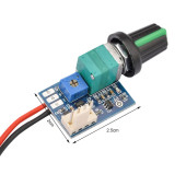 DC 12V PWM Fan Hız Kontrol Devresi Zfc4-1km Ayar Potlu Anahtarlı Pc Cpu Soğutucu 4 Telli Fan - 8