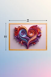 Renkli Kalp Poster Yapışkansız Statik Tutunan İnovaitf Akıllı Kağıt Poster thumbnail 3
