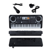 Rennes NR-61BK Çocuklar İçin Pilli Mikrofonlu 61 Tuşlu Eğitici Org (3-12 Yaş) - 1