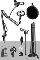Lastvoice Set-01 - Mikrofon Standı + Shock Mount + Pop Filter - 2
