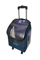 Kedi Köpek Çekçekli Taşıma Çantası Valizi "mavi thumbnail 1