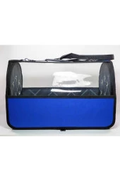 Mavi Flybag Şeffaf Kedi Köpek Taşıma Çantası thumbnail 3