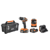 Aeg BSB18 SBL-202TBLK 18V 2Ah Çift Akülü Darbeli Vidalama Matkap Set - 1