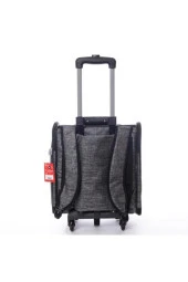 Volmin Petshop Kedi Köpek Tekerlekli Kale Valiz 36x27x41h thumbnail 3