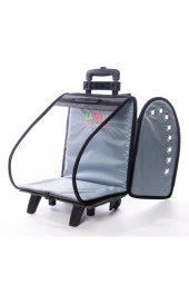 Volmin Petshop Kedi Köpek Tekerlekli Kale Valiz 36x27x41h thumbnail 5