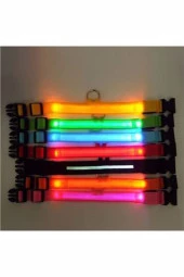 Kedi Köpek Led Işıklı Boyun Tasması, Ayarlanabilir Boyun Tasması - 4
