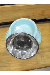 Kopya - Çelik Tabaklı Kedi Köpek Mama Su Kabı 14-22 Cm - 2