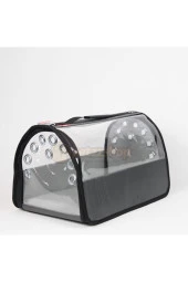 Şeffaf Flybag Pet Taşıma Çantası Füme 26x43x27h Cm - 2