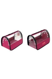 Kedi-köpek Taşıma Çantası -pembe Şeffaf Flybag - 1