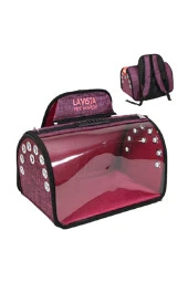 Tomris Jumbo Pet Taşıma Çantası Mürdüm 50x32x32h Cm - 1