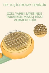 Otomatik Temizlenen Tuşlu Evcil Hayvan Tarağı - 4