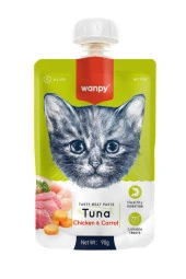 Gardenmix Snacky Stick Kuzu Etli Somonlu Dana Etli Ciğerli Wanpy Kedi Ezmesi 7'li Set - 1