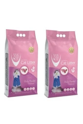 Neo Pet Market Bebek Pudrası Kokulu Ince Tane Kedi Kumu 10 Kg X 2 Adet - 1