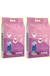 Van Cat Bebek Pudralı Ince Taneli Kedi Kumu 10 Kg X2 Adet Toplam 20 Kg - 1