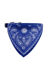 Fularlı Kedi Tasması Mavi 31 Cm - 1