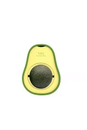 Avokado Şeklinde Catnipli Doğal Kedi Yalama Topu 6 Cm - 1