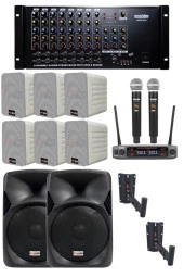 Okul Ses Sistemi İdeal İç-Dış Anfi Hoparlör Sistemi Full Paket-3 - 1