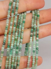 Zümrüt Taşı Rondela Faset Kesim Dizi 2*2.5mm (45902) thumbnail 1