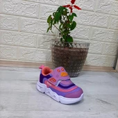 M.P. One 3229 Lila Cırtlı Işıklı Kız Çocuk Bebe Spor thumbnail 4