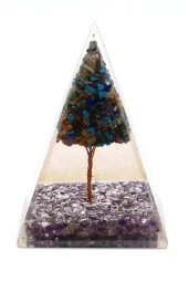 Ametist - Çakra Taşından Orgonit Piramit thumbnail 2