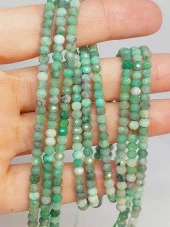 Zümrüt Taşı Rondela Faset Kesim Dizi 2.5*3.5mm (45914) thumbnail 1