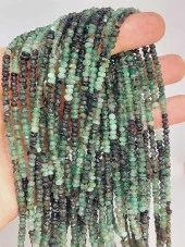 Zümrüt Taşı Dizi 2*3mm (30cm uzunluğundadır) (45918) thumbnail 1