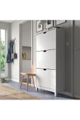 STÄLL beyaz 79x29x148 cm MODERN ayakkabı dolabı - 3