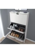 STÄLL beyaz 79x29x148 cm MODERN ayakkabı dolabı - 6