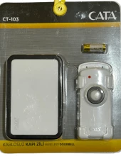 Cata CT-103 Kablosuz Kapı Zili (Siyah Kenarlı) - 1