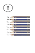 Faber-Castell Goldfaber 1221 Dereceli Kurşunkalem 5B 12'li - 1