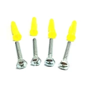 Ayt Plastik Dübel Vida Yıldız Anahtar Uç 100 Adet Dübel 100 Adet Vida - 1