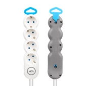 VEA VE-2S4S 4LÜ 1.5 METRE KABLOLU ANAHTARLI GRUP PRİZ - 1