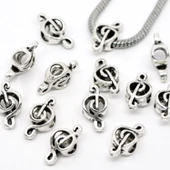 Hediyelik Nota Kolye Ucu Gümüş Kaplama NKU - 3