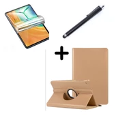 Lenovo Tab M10 3. Nesil TB-328FU T610 Kılıf Dönen Tablet Kilifi Ekran Koruyucu+Kalem - 9