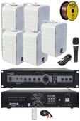 Lastvoice High Voice Paket-2 Bölgeli Anfi ve Duvar Hoparlör Ses Anons Sistemi Seti thumbnail 1