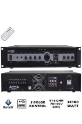Lastvoice High Voice Paket-5 Bölgeli Anfi ve Duvar Hoparlör Ses Anons Sistemi Seti - 2