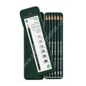 Faber Castell 9000 Dereceli Metal Kutu -(HB-B-2B-4B-6B-8B-) - 1