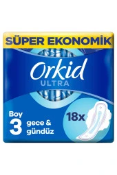 ORKİD Ultra Extra Anne Kız Gece Hijyenik Ped 18'li - 1