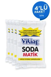 VİKİNG Toz Soda Matik 500 gr X 4 Adet - 1