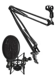 Lastvoice NB40 Masa Mikrofon Standı (Sehpa) + Sh-101 Pop Filtre ve Shock Mount Set thumbnail 1