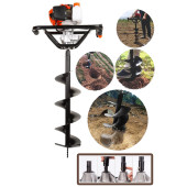 Eisenn Alman Strong Power 12 HP Motor Gücü Toprak Burgu Makinası + 150 mm Delme Ucu - 1