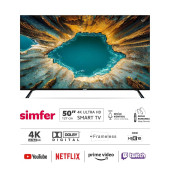 Simfer 50SFSW6M 127 Ekran 50" Smart & Akıllı TV WebOS LED 4K UHD Televizyon - 1