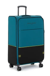 Pierre Cardin Ultra Light Hafif Lüx Kumaş 2'li Valiz Seti Büyük Boy - Kabin Boy Petrol PC8200 - 2