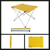 Uyguna-Yakala Sarı 54001 Argeus Katlanabilir Alüminyum Masa-MLZ.175 thumbnail 2