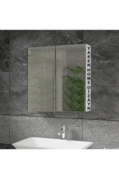 Lavabo Üstü, Aynalı, 2 Kapaklı Banyo Dolabı thumbnail 1